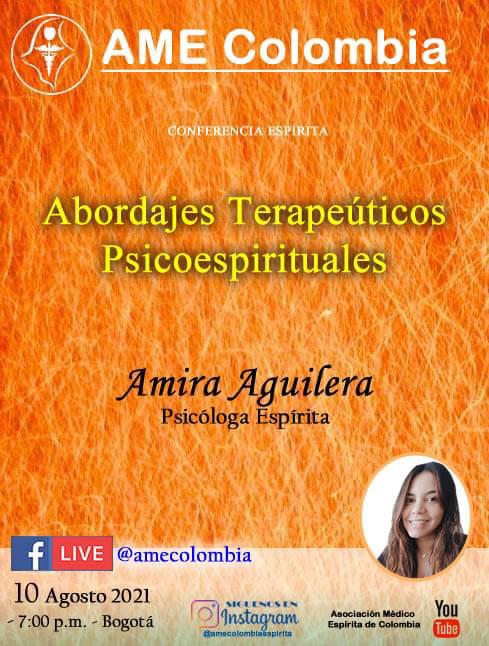 video de la conferencia Abordajes terapeuticos psicoespirituales. Agosto10_2021