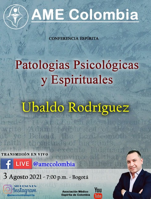 video de la conferencia Patologías psicológicas y espirituales. Agosto03_2021